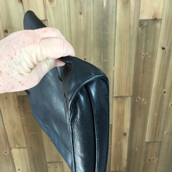 Tumi Womens All Leather Black Top Handle Tote Handbag - Picture 12 of 16